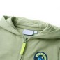 Kinder-Kapuzenpullover mit Reißverschluss Helles Khaki 128 Kinder-Kapuzenpullover mit Reißverschluss Helles Khaki 128