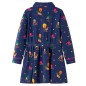Kinderkleid mit Langen Ärmeln und Kordelzug Marineblau 104 Kinderkleid mit Langen Ärmeln und Kordelzug Marineblau 104