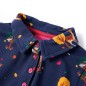 Kinderkleid mit Langen Ärmeln und Kordelzug Marineblau 104 Kinderkleid mit Langen Ärmeln und Kordelzug Marineblau 104
