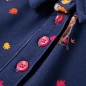 Kinderkleid mit Langen Ärmeln und Kordelzug Marineblau 104 Kinderkleid mit Langen Ärmeln und Kordelzug Marineblau 104