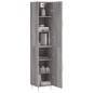 Highboard Grau Sonoma 34,5x34x180 cm Holzwerkstoff Highboard Grau Sonoma 34,5x34x180 cm Holzwerkstoff