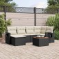 vidaXL 7-tlg. Garten-Sofagarnitur mit Kissen Schwarz Poly Rattan vidaXL 7-tlg. Garten-Sofagarnitur mit Kissen Schwarz Poly Rattan
