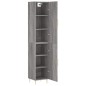 Highboard Grau Sonoma 34,5x34x180 cm Holzwerkstoff Highboard Grau Sonoma 34,5x34x180 cm Holzwerkstoff