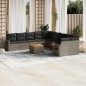 vidaXL 11-tlg. Garten-Sofagarnitur mit Kissen Grau Poly Rattan vidaXL 11-tlg. Garten-Sofagarnitur mit Kissen Grau Poly Rattan