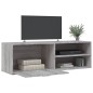 vidaXL TV-Schrank Grau Sonoma 120x34x37 cm Holzwerkstoff vidaXL TV-Schrank Grau Sonoma 120x34x37 cm Holzwerkstoff
