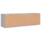 vidaXL TV-Schrank Grau Sonoma 120x34x37 cm Holzwerkstoff vidaXL TV-Schrank Grau Sonoma 120x34x37 cm Holzwerkstoff