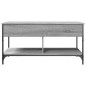 vidaXL Couchtisch Grau Sonoma 100x50x50 cm Holzwerkstoff und Metall vidaXL Couchtisch Grau Sonoma 100x50x50 cm Holzwerkstoff und Metall