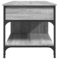 vidaXL Couchtisch Grau Sonoma 100x50x50 cm Holzwerkstoff und Metall vidaXL Couchtisch Grau Sonoma 100x50x50 cm Holzwerkstoff und Metall
