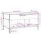 vidaXL Couchtisch Grau Sonoma 100x50x50 cm Holzwerkstoff und Metall vidaXL Couchtisch Grau Sonoma 100x50x50 cm Holzwerkstoff und Metall