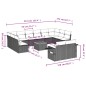 vidaXL 13-tlg. Garten-Sofagarnitur mit Kissen Schwarz Poly Rattan vidaXL 13-tlg. Garten-Sofagarnitur mit Kissen Schwarz Poly Rattan