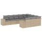 vidaXL 10-tlg. Garten-Sofagarnitur mit Kissen Beige Poly Rattan vidaXL 10-tlg. Garten-Sofagarnitur mit Kissen Beige Poly Rattan