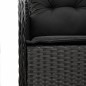 vidaXL 9-tlg. Garten-Essgruppe mit Kissen Schwarz Poly Rattan vidaXL 9-tlg. Garten-Essgruppe mit Kissen Schwarz Poly Rattan