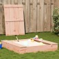 vidaXL Sandkasten mit Deckel 111x111x19,5 cm Massivholz Douglasie vidaXL Sandkasten mit Deckel 111x111x19,5 cm Massivholz Douglasie