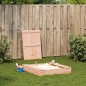 vidaXL Sandkasten mit Deckel 111x111x19,5 cm Massivholz Douglasie vidaXL Sandkasten mit Deckel 111x111x19,5 cm Massivholz Douglasie