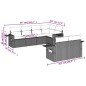 vidaXL 7-tlg. Garten-Sofagarnitur mit Kissen Schwarz Poly Rattan vidaXL 7-tlg. Garten-Sofagarnitur mit Kissen Schwarz Poly Rattan