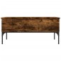 vidaXL Couchtisch Räuchereiche 100x50x45 cm Holzwerkstoff und Metall vidaXL Couchtisch Räuchereiche 100x50x45 cm Holzwerkstoff und Metall