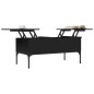 vidaXL Couchtisch Schwarz 100x50x45 cm Holzwerkstoff und Metall vidaXL Couchtisch Schwarz 100x50x45 cm Holzwerkstoff und Metall