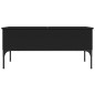 vidaXL Couchtisch Schwarz 100x50x45 cm Holzwerkstoff und Metall vidaXL Couchtisch Schwarz 100x50x45 cm Holzwerkstoff und Metall
