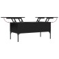 vidaXL Couchtisch Schwarz 100x50x45 cm Holzwerkstoff und Metall vidaXL Couchtisch Schwarz 100x50x45 cm Holzwerkstoff und Metall
