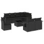 vidaXL 9-tlg. Garten-Sofagarnitur mit Kissen Schwarz Poly Rattan vidaXL 9-tlg. Garten-Sofagarnitur mit Kissen Schwarz Poly Rattan