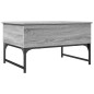vidaXL Couchtisch Grau Sonoma 70x50x40 cm Holzwerkstoff und Metall vidaXL Couchtisch Grau Sonoma 70x50x40 cm Holzwerkstoff und Metall