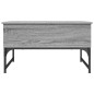 vidaXL Couchtisch Grau Sonoma 70x50x40 cm Holzwerkstoff und Metall vidaXL Couchtisch Grau Sonoma 70x50x40 cm Holzwerkstoff und Metall