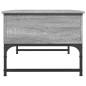 vidaXL Couchtisch Grau Sonoma 70x50x40 cm Holzwerkstoff und Metall vidaXL Couchtisch Grau Sonoma 70x50x40 cm Holzwerkstoff und Metall