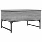 vidaXL Couchtisch Grau Sonoma 70x50x40 cm Holzwerkstoff und Metall vidaXL Couchtisch Grau Sonoma 70x50x40 cm Holzwerkstoff und Metall