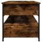 vidaXL Couchtisch Räuchereiche 85x50x50 cm Holzwerkstoff und Metall vidaXL Couchtisch Räuchereiche 85x50x50 cm Holzwerkstoff und Metall