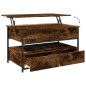 vidaXL Couchtisch Räuchereiche 85x50x50 cm Holzwerkstoff und Metall vidaXL Couchtisch Räuchereiche 85x50x50 cm Holzwerkstoff und Metall