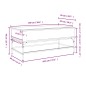 vidaXL Couchtisch Sonoma-Eiche 100x50x45 cm Holzwerkstoff und Metall vidaXL Couchtisch Sonoma-Eiche 100x50x45 cm Holzwerkstoff und Metall