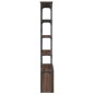 vidaXL Bücherregal Braun Eiche 100x26x180 cm Holzwerkstoff und Metall vidaXL Bücherregal Braun Eiche 100x26x180 cm Holzwerkstoff und Metall