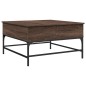 vidaXL Couchtisch Braun Eichen-Optik 80x80x45 cm Holzwerkstoff Metall vidaXL Couchtisch Braun Eichen-Optik 80x80x45 cm Holzwerkstoff Metall
