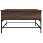 vidaXL Couchtisch Braun Eichen-Optik 80x80x45 cm Holzwerkstoff Metall vidaXL Couchtisch Braun Eichen-Optik 80x80x45 cm Holzwerkstoff Metall