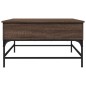 vidaXL Couchtisch Braun Eichen-Optik 80x80x45 cm Holzwerkstoff Metall vidaXL Couchtisch Braun Eichen-Optik 80x80x45 cm Holzwerkstoff Metall