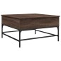 vidaXL Couchtisch Braun Eichen-Optik 80x80x45 cm Holzwerkstoff Metall vidaXL Couchtisch Braun Eichen-Optik 80x80x45 cm Holzwerkstoff Metall