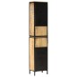 vidaXL Badschrank 40x27x180 cm Eisen und Massivholz Mango vidaXL Badschrank 40x27x180 cm Eisen und Massivholz Mango