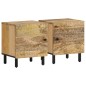 vidaXL Nachttische 2 Stk. 40x33x46 cm Massivholz Mango vidaXL Nachttische 2 Stk. 40x33x46 cm Massivholz Mango