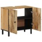 vidaXL Waschbeckenunterschrank 62x33x58 cm Massivholz Mango vidaXL Waschbeckenunterschrank 62x33x58 cm Massivholz Mango