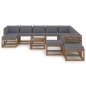 12-tlg. Garten-Lounge-Set mit Kissen Anthrazit 12-tlg. Garten-Lounge-Set mit Kissen Anthrazit