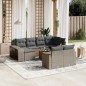 vidaXL 11-tlg. Garten-Sofagarnitur mit Kissen Grau Poly Rattan vidaXL 11-tlg. Garten-Sofagarnitur mit Kissen Grau Poly Rattan