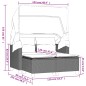 vidaXL Gartensofa 2-Sitzer mit Dach und Hockern Beige Poly Rattan vidaXL Gartensofa 2-Sitzer mit Dach und Hockern Beige Poly Rattan