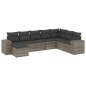 vidaXL 8-tlg. Garten-Sofagarnitur mit Kissen Grau Poly Rattan vidaXL 8-tlg. Garten-Sofagarnitur mit Kissen Grau Poly Rattan