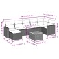 vidaXL 8-tlg. Garten-Sofagarnitur mit Kissen Schwarz Poly Rattan vidaXL 8-tlg. Garten-Sofagarnitur mit Kissen Schwarz Poly Rattan