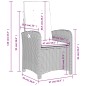 vidaXL 5-tlg. Garten-Essgruppe mit Kissen Grau Poly Rattan vidaXL 5-tlg. Garten-Essgruppe mit Kissen Grau Poly Rattan
