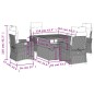 vidaXL 5-tlg. Garten-Essgruppe mit Kissen Schwarz Poly Rattan vidaXL 5-tlg. Garten-Essgruppe mit Kissen Schwarz Poly Rattan
