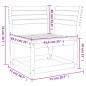 vidaXL Garten-Ecksofa 73x73x78 cm Kiefernholz Imprägniert vidaXL Garten-Ecksofa 73x73x78 cm Kiefernholz Imprägniert
