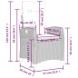 vidaXL 3-tlg. Garten-Essgruppe mit Kissen Schwarz Poly Rattan vidaXL 3-tlg. Garten-Essgruppe mit Kissen Schwarz Poly Rattan