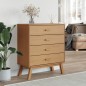 vidaXL Schubladenschrank OLDEN Braun Massivholz Kiefer vidaXL Schubladenschrank OLDEN Braun Massivholz Kiefer