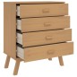 vidaXL Schubladenschrank OLDEN Braun Massivholz Kiefer vidaXL Schubladenschrank OLDEN Braun Massivholz Kiefer